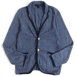 Other LARDINI Cotton Shawl Collar Knit Jacket Navy XS Cotton Outerwear